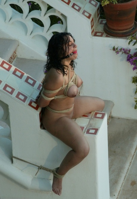 big tit latina boobs against glass hot xxx img